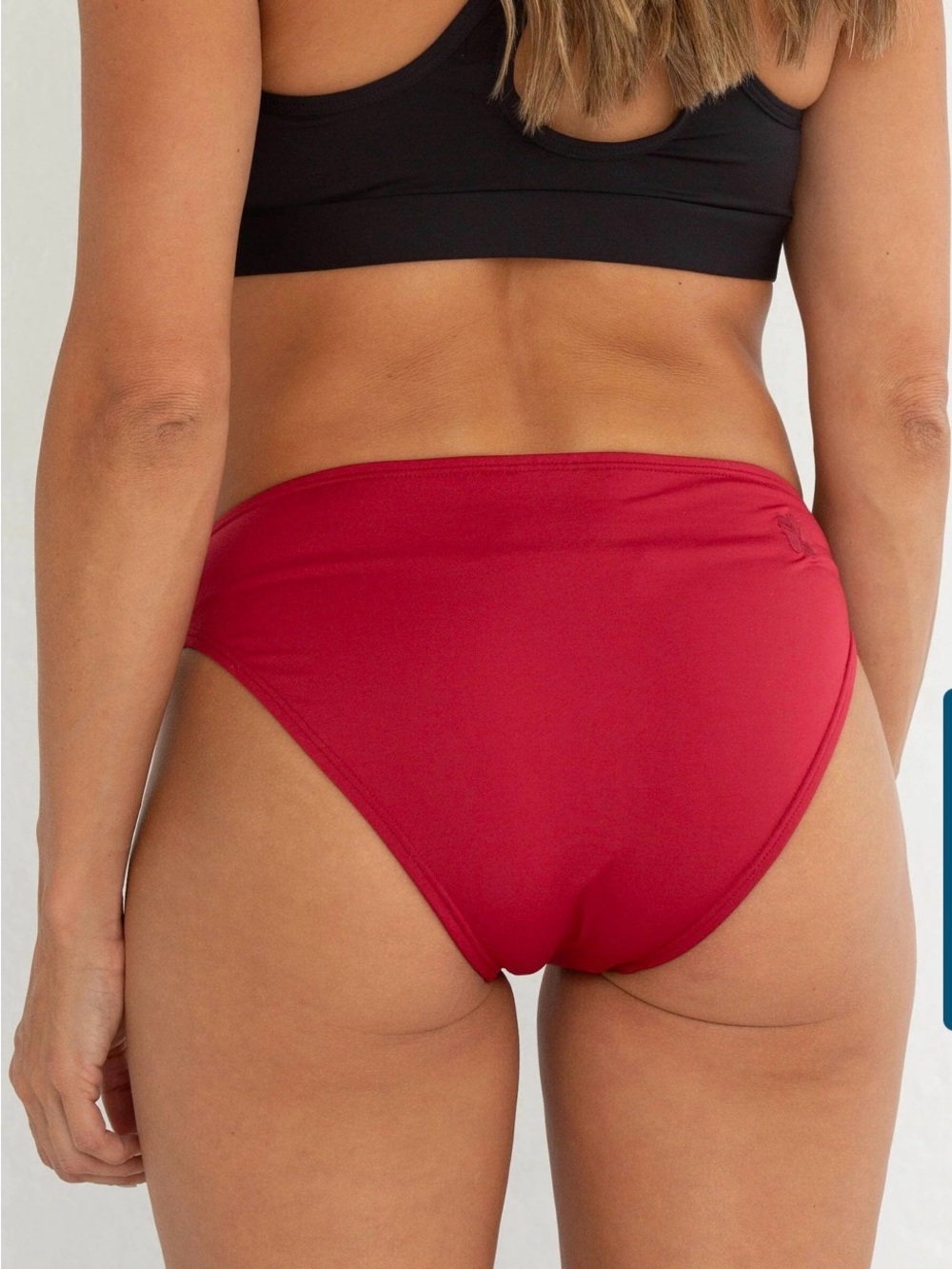 Hapari Ruby Red High Waist Swim Bottoms